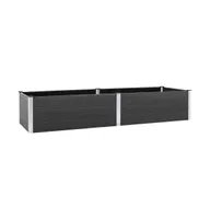 vidaXL Garden Raised Bed 78.7"x39.4"x21.3" Wpc Gray