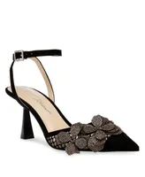 Betsey Johnson Women's Sofya Rhinestone Flower Evening Pumps