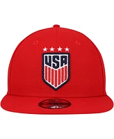 Men's New Era Red Uswnt Team Basic 9FIFTY Snapback Hat