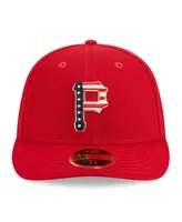 Men's New Era Red Pittsburgh Pirates Fourth of July Low Profile 59FIFTY Fitted Hat