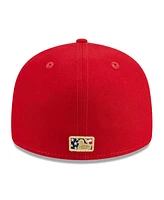 Men's New Era Red Miami Marlins 2023 Fourth of July Low Profile 59FIFTY Fitted Hat