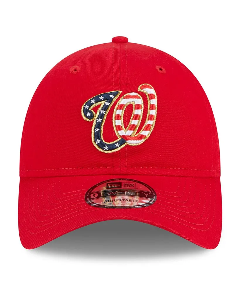 Men's New Era Red Washington Nationals 2023 Fourth of July 9TWENTY Adjustable Hat