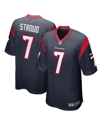 Men's Nike C.j. Stroud Navy Houston Texans 2023 Nfl Draft First Round Pick Game Jersey