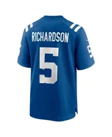 Men's Nike Anthony Richardson Royal Indianapolis Colts 2023 Nfl Draft First Round Pick Game Jersey