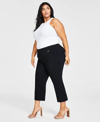 I.n.c. International Concepts Plus Mid-Rise Pull-On Capri Pants