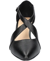 Easy Street Women's Elegance Cross Strap Front Pumps