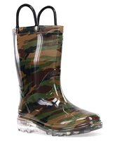 Western Chief Big Boys Lighted Camo Rain Boot