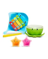 Munchkin Bath Beats Musical Toddler Bath Toy Set, 4 piece set
