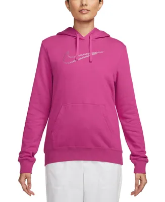 Nike Women's Sportswear Club Fleece Premium Essential Loose Shine Pullover Hoodie