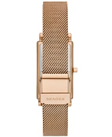 Skagen Women's Hagen Quartz Three Hand Rose Gold-Tone Stainless Steel Watch, 22mm