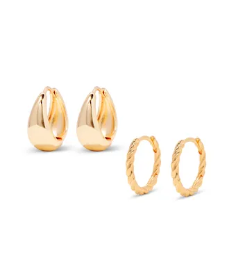 brook & york "14k Gold" Lottie Earring Set, 4 Piece