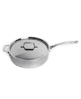 BergHOFF Professional 18/10 Stainless Steel Tri-Ply 4.6 Quart Saute Pan with Lid