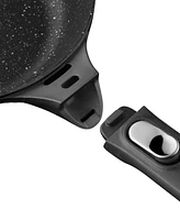 BergHOFF Gem 4Pc Nonstick Cast Aluminum Cookware Set, Fry pan, Grill Pan & Saute Pan