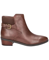 Bella Vita Women's Dora Side Buckle Inside Zip Ankle Booties