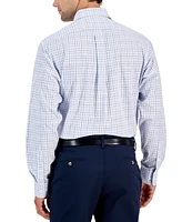 Club Room Men's Regular-Fit Plaid Dress Shirt, Created for Macy's