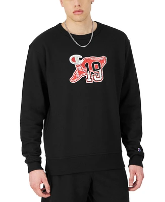 Champion Men's Powerblend Graphic Crewneck Sweatshirt