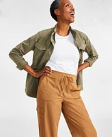 Style & Co Women's Cropped Utility Cargo Pants, Created for Macy's