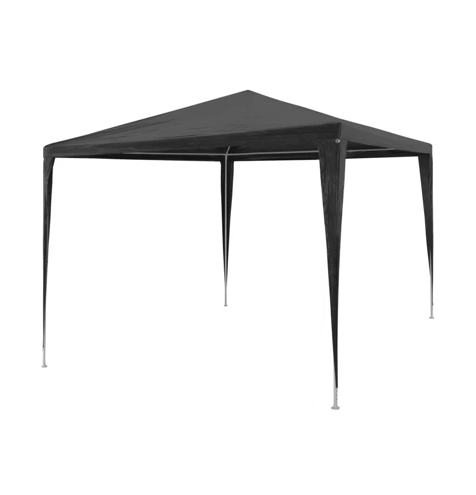 vidaXL Party Tent Pe Anthracite 9.8'x9.8'