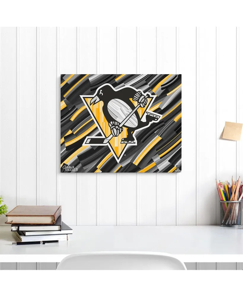 Pittsburgh Penguins 16" x 20" Embellished Giclee Print by Charlie Turano Iii