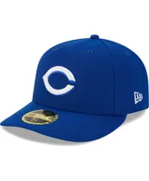 Men's New Era Royal Cincinnati Reds White Logo Low Profile 59FIFTY Fitted Hat