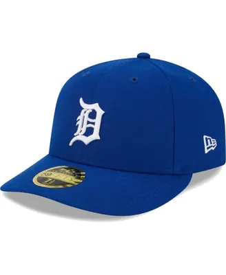 Men's New Era Royal Detroit Tigers White Logo Low Profile 59FIFTY Fitted Hat
