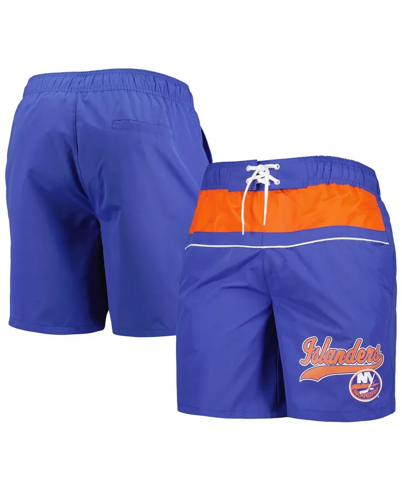 Men's Starter Royal New York Islanders Freestyle Volley Swim Shorts