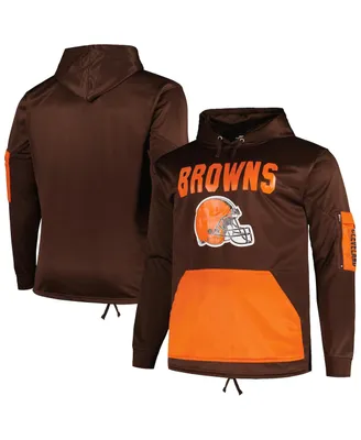Men's Fanatics Brown Cleveland Browns Big and Tall Pullover Hoodie