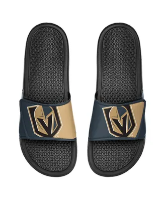 Youth Boys and Girls Foco Vegas Golden Knights Colorblock Big Logo Legacy Slide Sandals