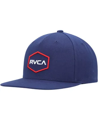 Men's Rvca Navy Commonwealth Snapback Hat