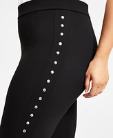 Bar Iii Plus Side-Studded Leggings, Created for Macy's