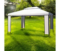 vidaXL Gazebo White 118.1"x157.5"