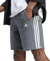 adidas Men's 3-Stripes 10" Fleece Shorts