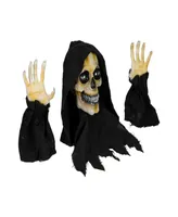 8" Led Lighted Grim Reaper with Sound Outdoor Halloween Decoration