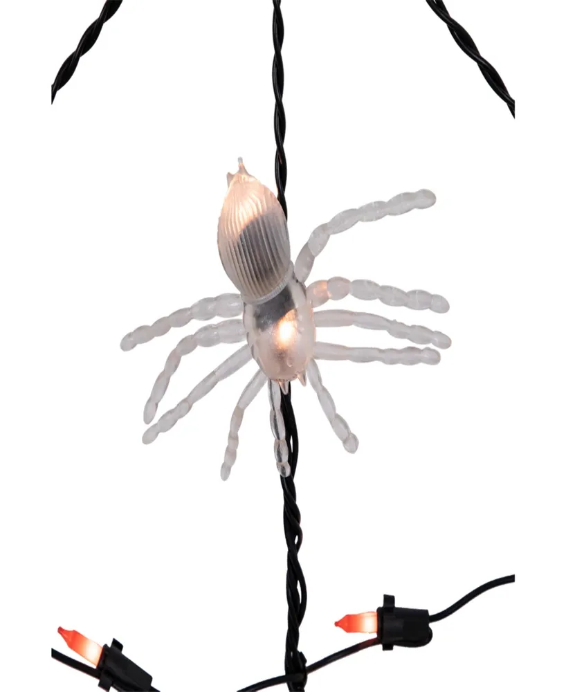 5' Lighted Spider in Web Halloween Decoration, Wire