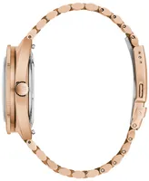 Bulova Men's Automatic Oceanographer Gmt Rose Gold-Tone Stainless Steel Bracelet Watch 41mm