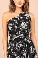 Petal and Pup Women's Brigette One Shoulder Tiered Midi Dress