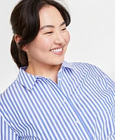 On 34th Plus Collared Button-Down Shirt, Created for Macy's