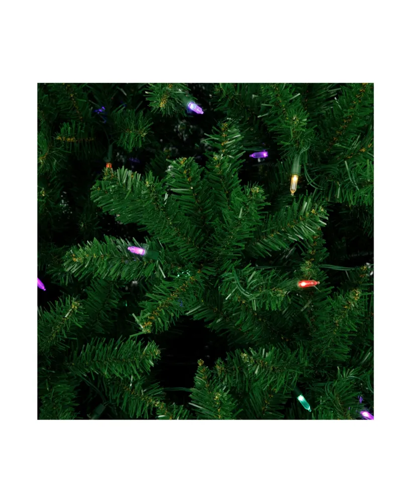 7.5' Pre-Lit Manchester Pine Instant Connect Artificial Christmas Tree with Dual Led Lights