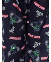 Monster Jam Boys Grave Digger Raglan Sleep Pajama Set