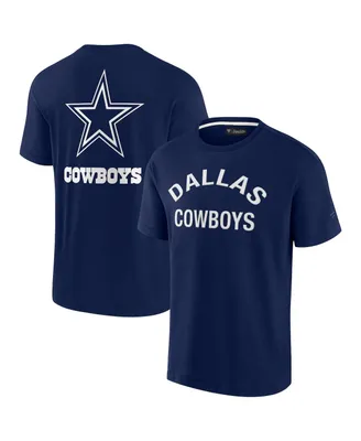 Men's and Women's Fanatics Signature Navy Dallas Cowboys Super Soft Short Sleeve T-shirt