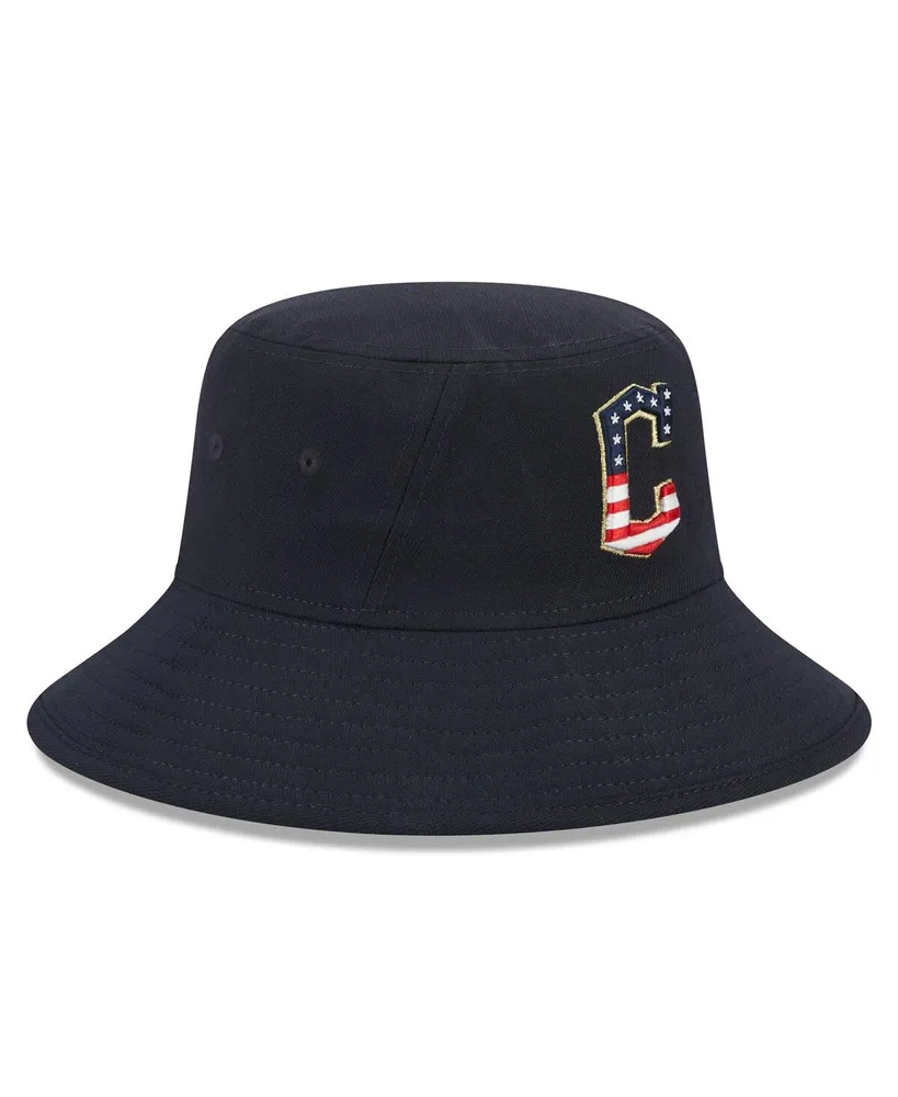 Men's New Era Navy Cleveland Guardians 2023 Fourth of July Bucket Hat