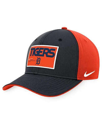 Men's Nike Navy, Orange Detroit Tigers Classic99 Colorblock Performance Snapback Hat