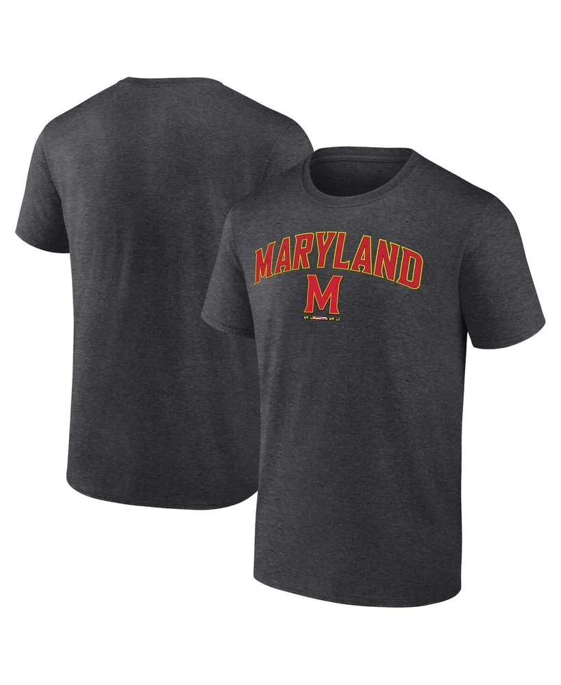 Men's Fanatics Heather Charcoal Maryland Terrapins Campus T-shirt