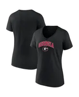 Women's Fanatics Georgia Bulldogs Evergreen Campus V-Neck T-shirt