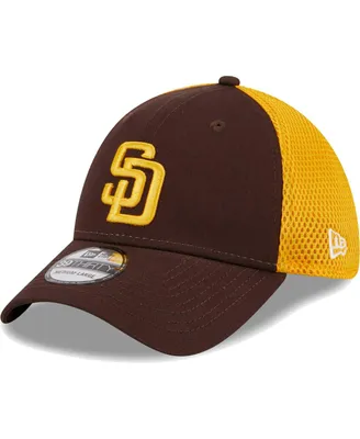 Men's New Era Brown San Diego Padres Team Neo 39THIRTY Flex Hat