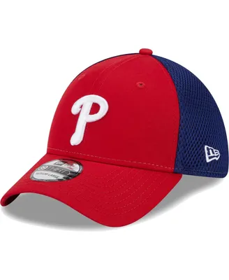 Men's New Era Red Philadelphia Phillies Team Neo 39THIRTY Flex Hat