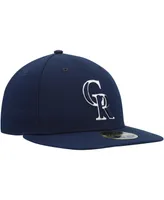 Men's New Era Navy Colorado Rockies Oceanside Low Profile 59FIFTY Fitted Hat