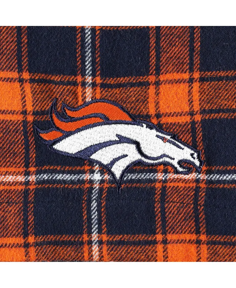 Men's Concepts Sport Navy, Orange Denver Broncos Ledger Flannel Boxers