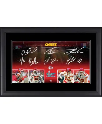 Kansas City Chiefs Facsimile Signature Framed 10" x 18" Super Bowl Lvii Champions Panoramic Photograph