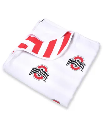 Infant Boys and Girls Three Little Anchors Ohio State Buckeyes 47" x 47" Muslin 4-Layer Blanket